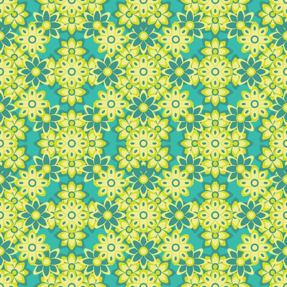 Abstract seamless flower pattern. Repeat pattern. vector
