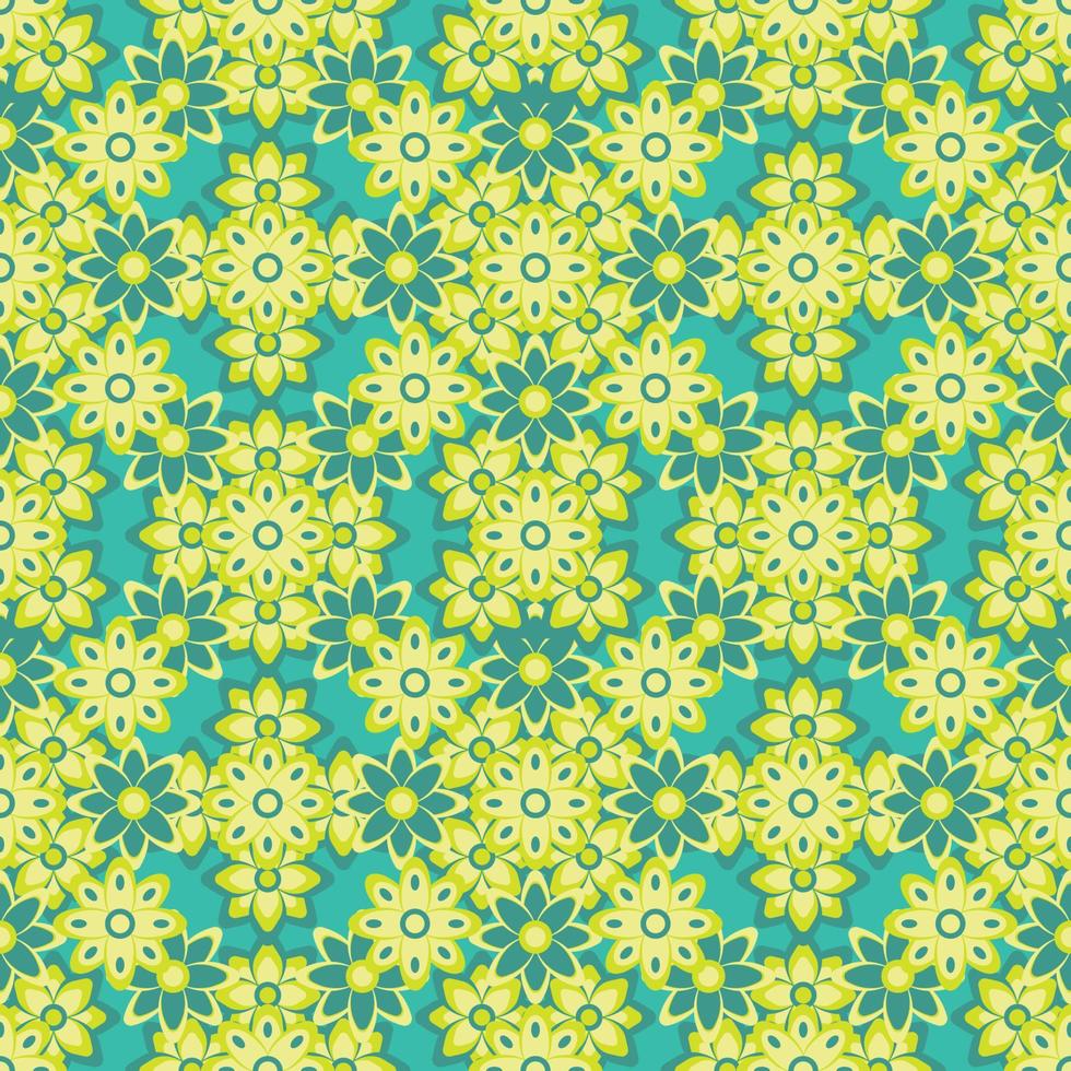 Abstract seamless flower pattern. Repeat pattern. vector