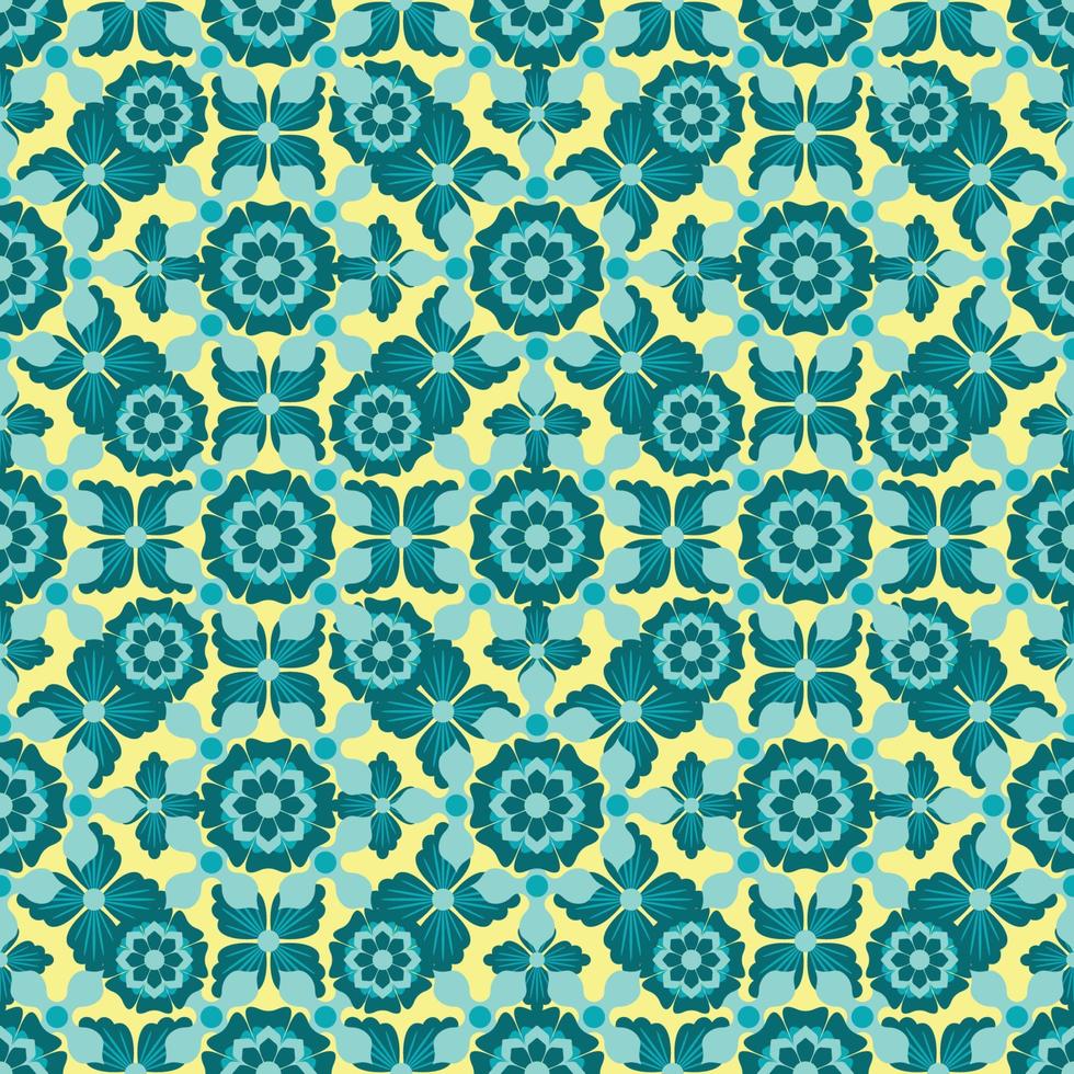 Abstract seamless flower pattern. Repeat pattern. vector