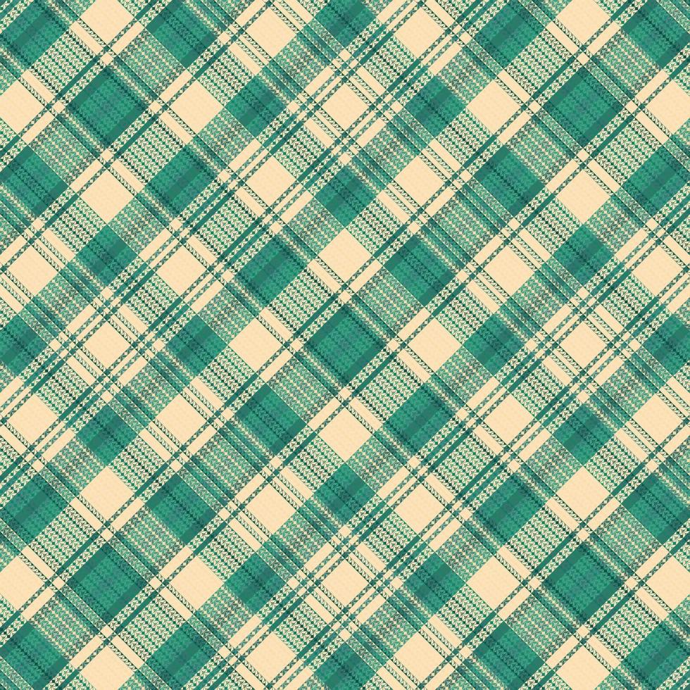 Tartan plaid pattern with texture and summer color. vector