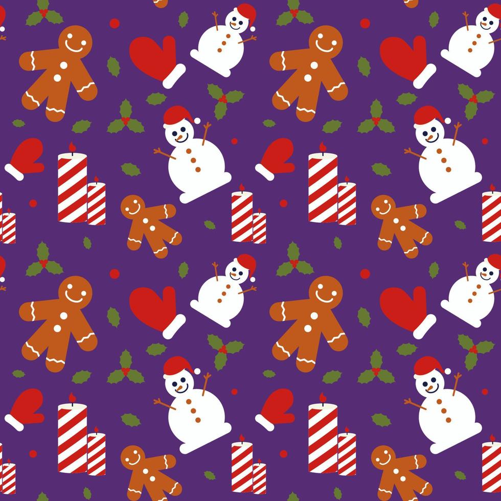 Hand drawn christmas pattern design background. Vector. vector