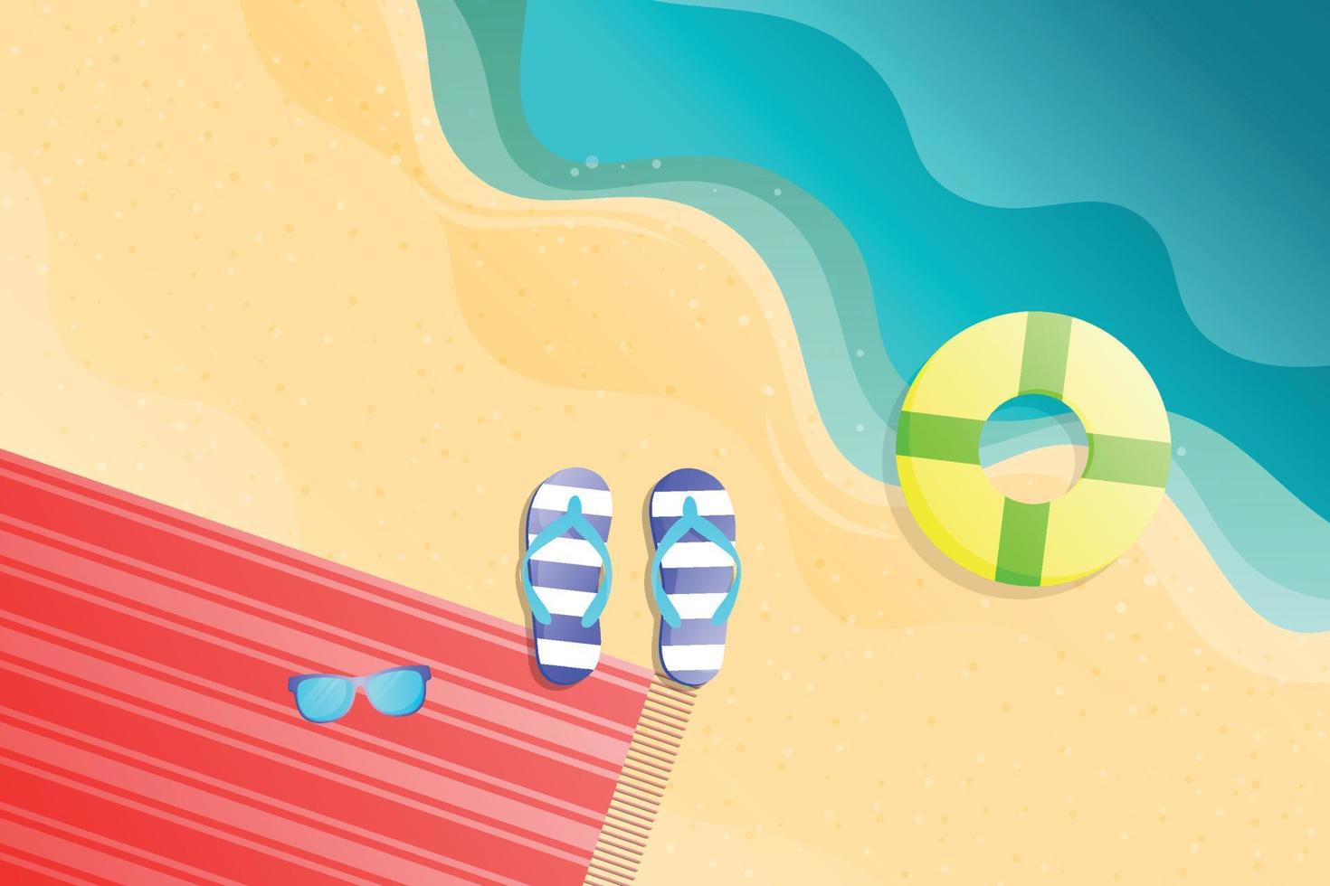 Summer background with gradient style. vector