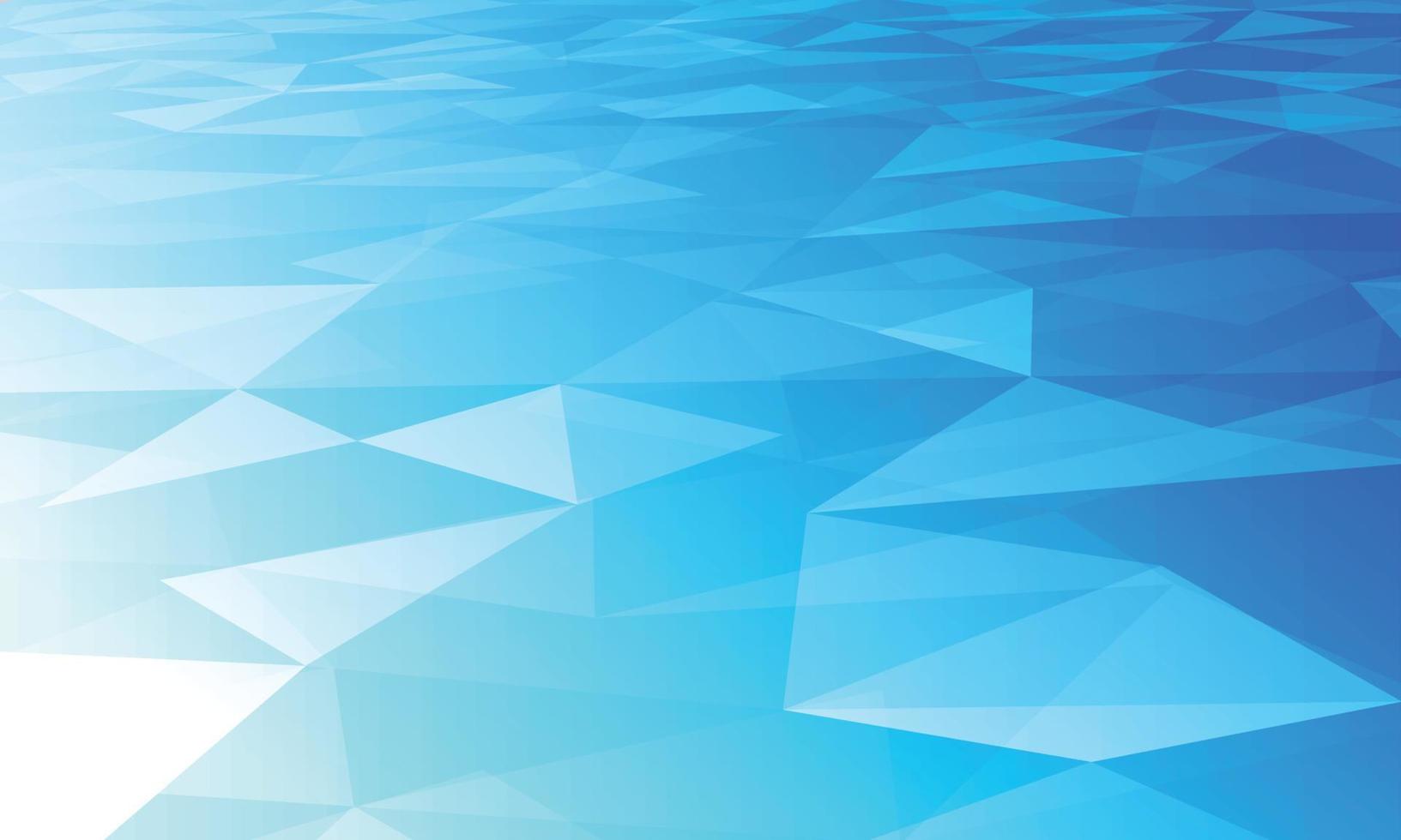 Abstract blue perspective polygonal style. vector
