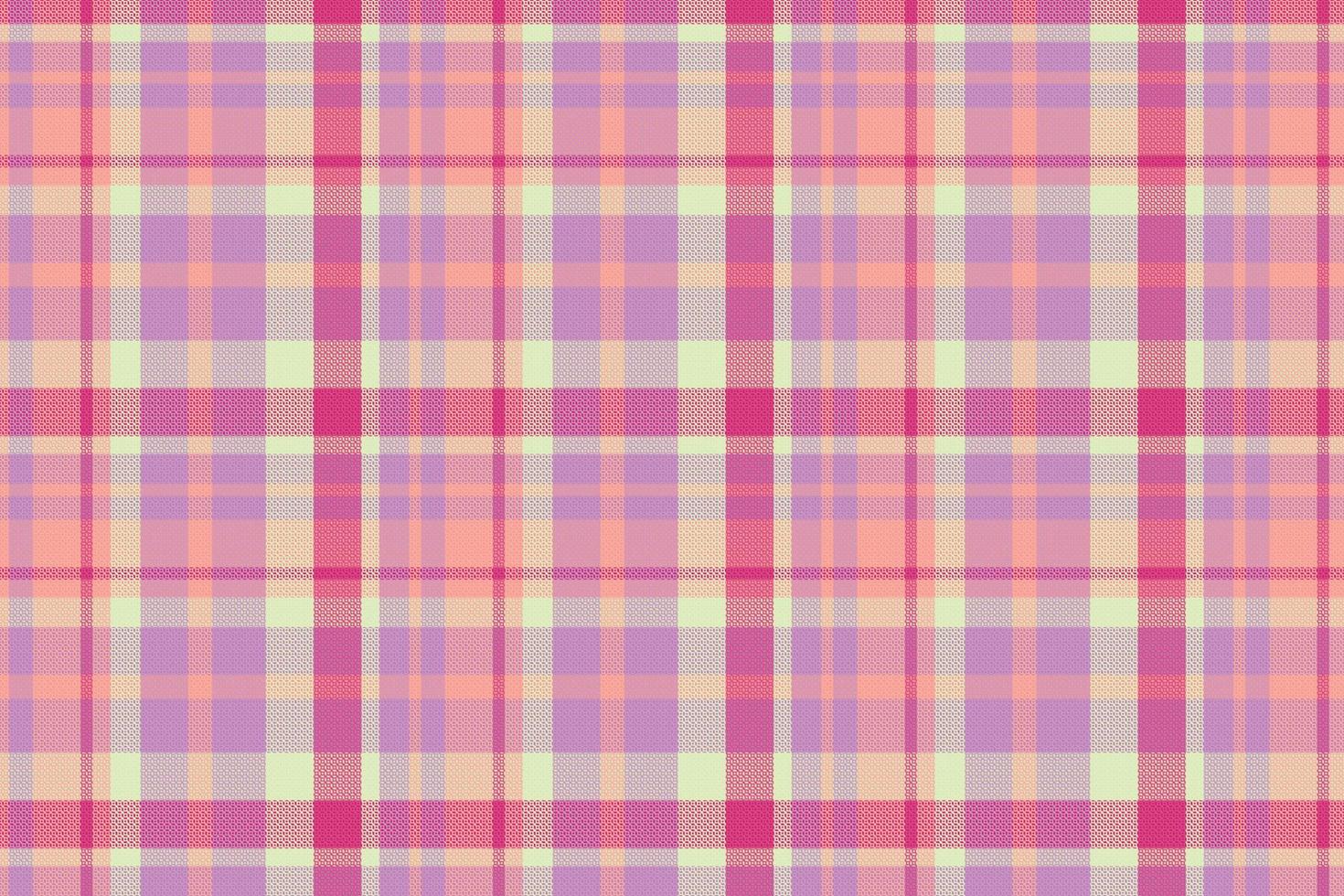 Tartan plaid pattern with texture and summer color. vector