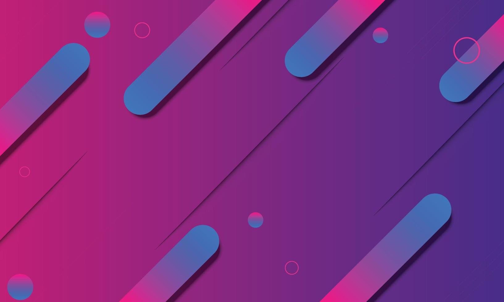 Blue and purple fluid flow gradient with geometric line. vector