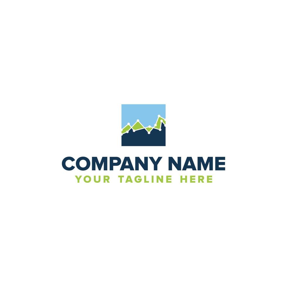 an accounting and financial logo in the form of a traffic diagram vector