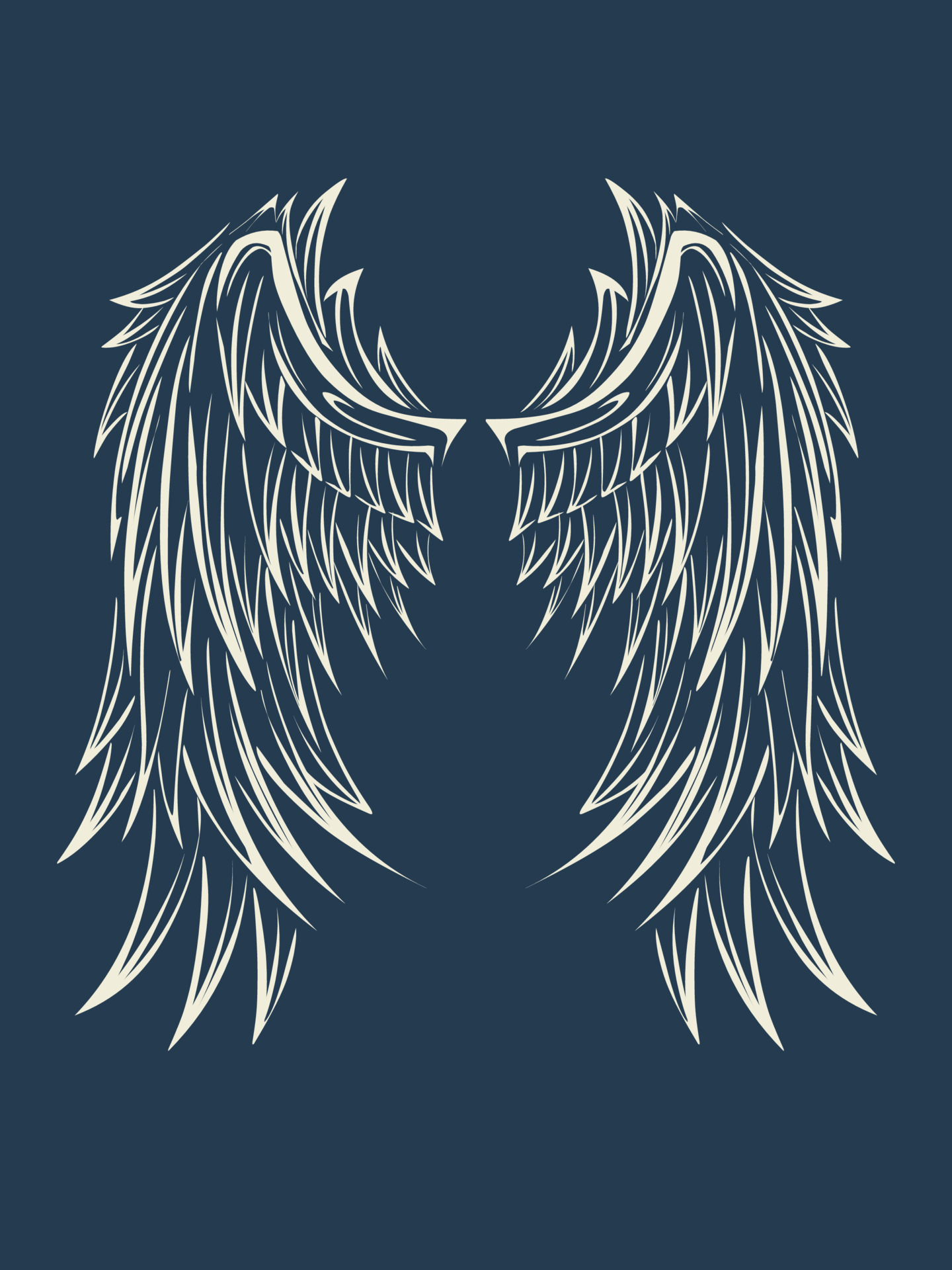 Vector angel wings line art design aesthetic decoration 7718528 Vector