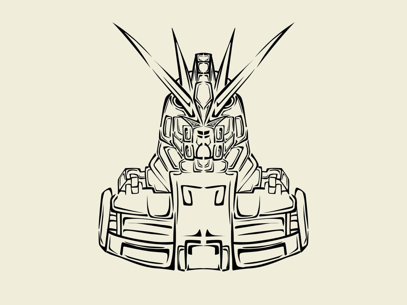 Free illustration line art robot vector design 7718556 Vector Art at Vecteezy