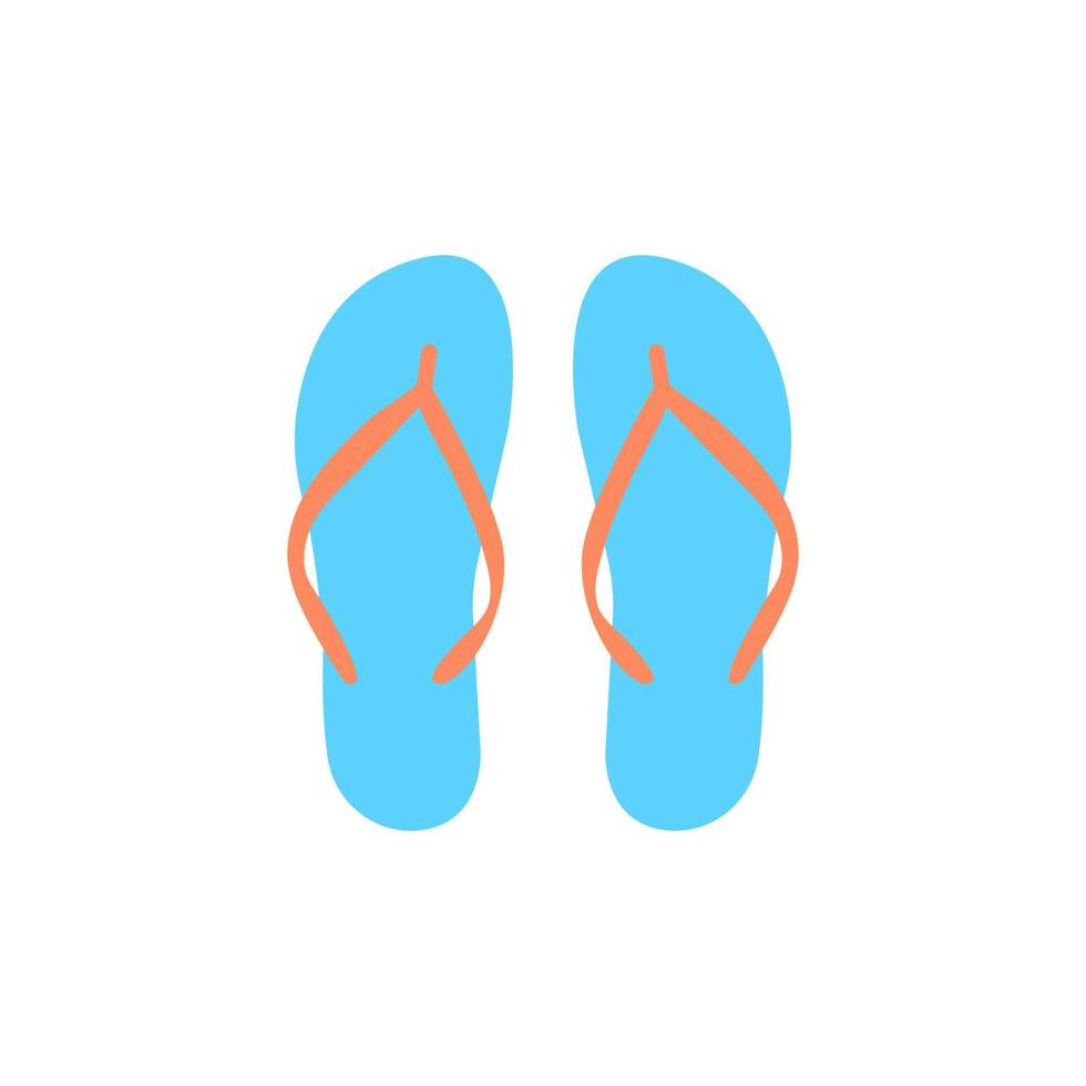 Flip-flop isolated on a white background. Vector illustration.