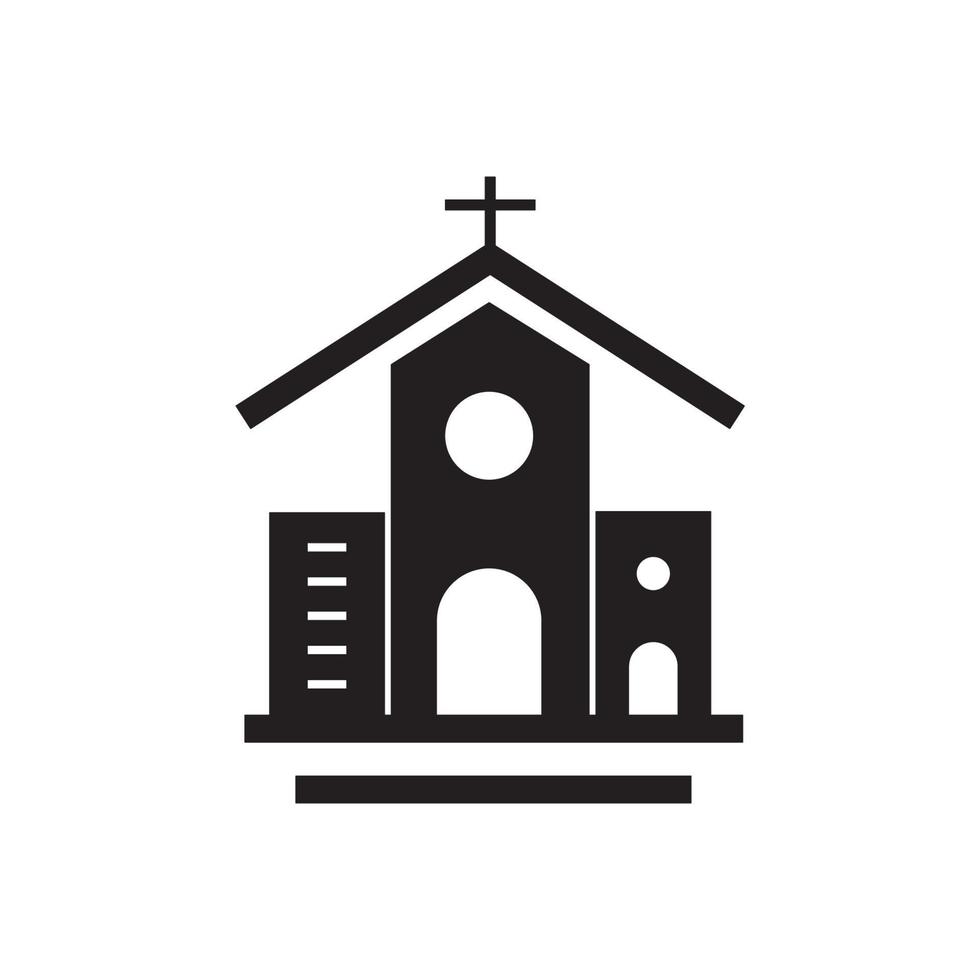 church building icons  symbol vector elements for infographic web