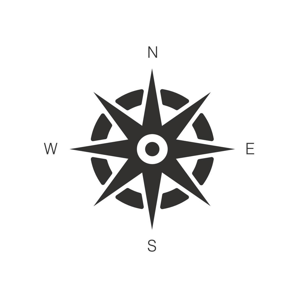 iconos de brújula símbolo elementos vectoriales para web infográfico vector