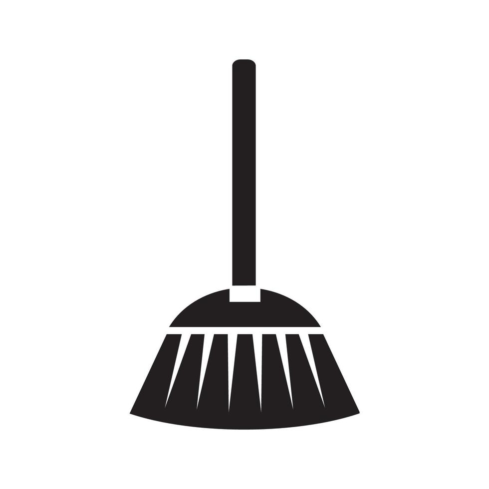 Broom icons  symbol vector elements for infographic web