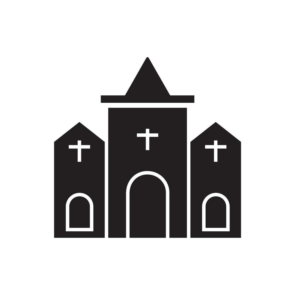 iconos de construcción de iglesias simbolizan elementos vectoriales para web infográfico vector