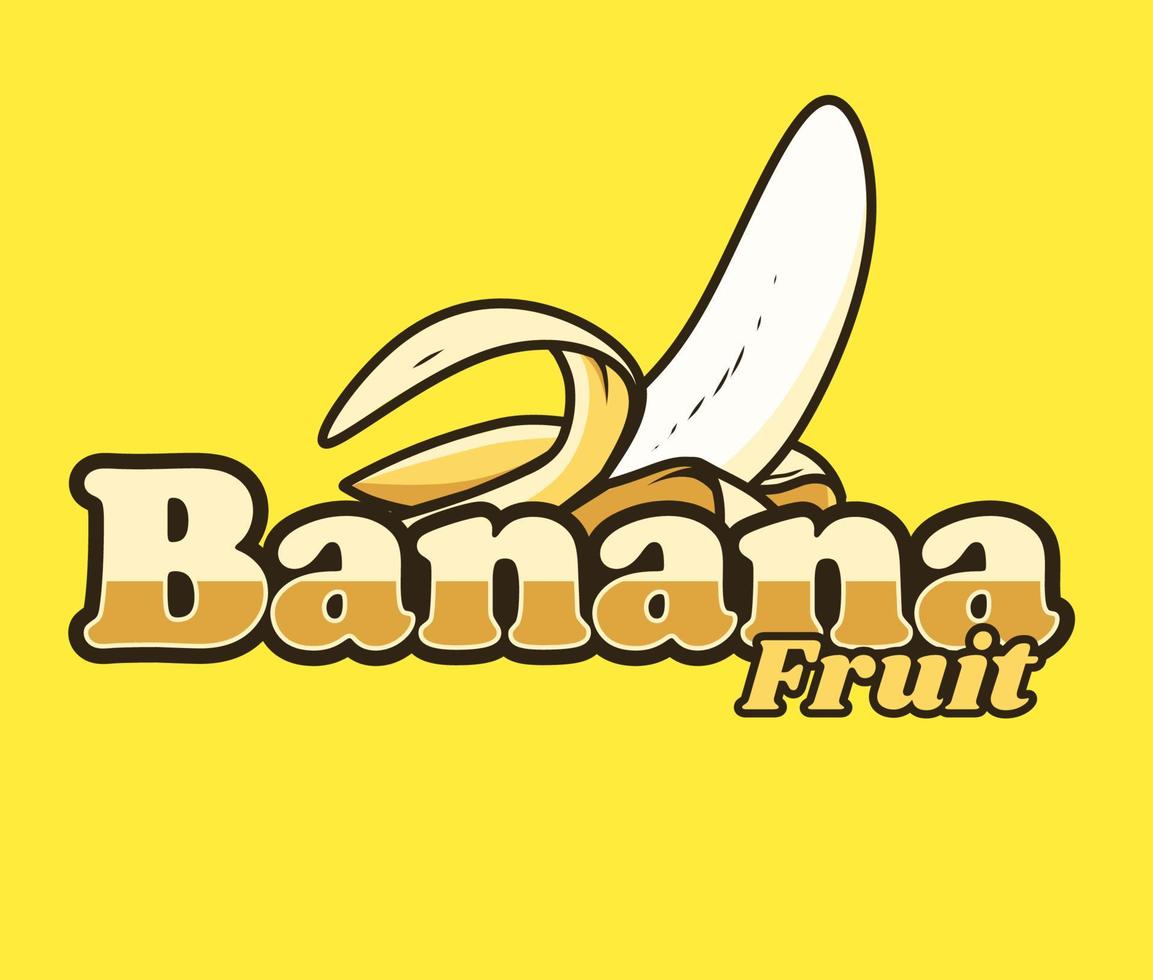 concepto de logotipo de fruta de plátano para usted vector