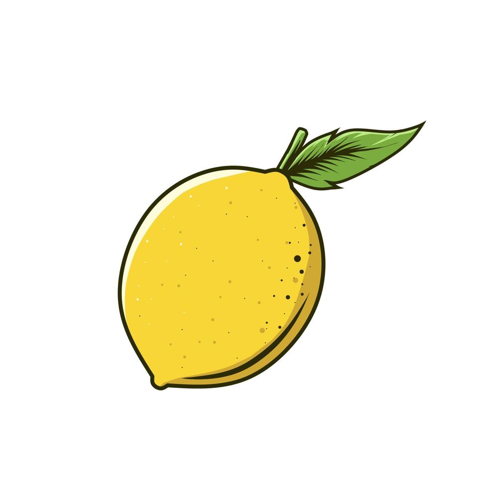 Ilustración de vector de fruta de limón