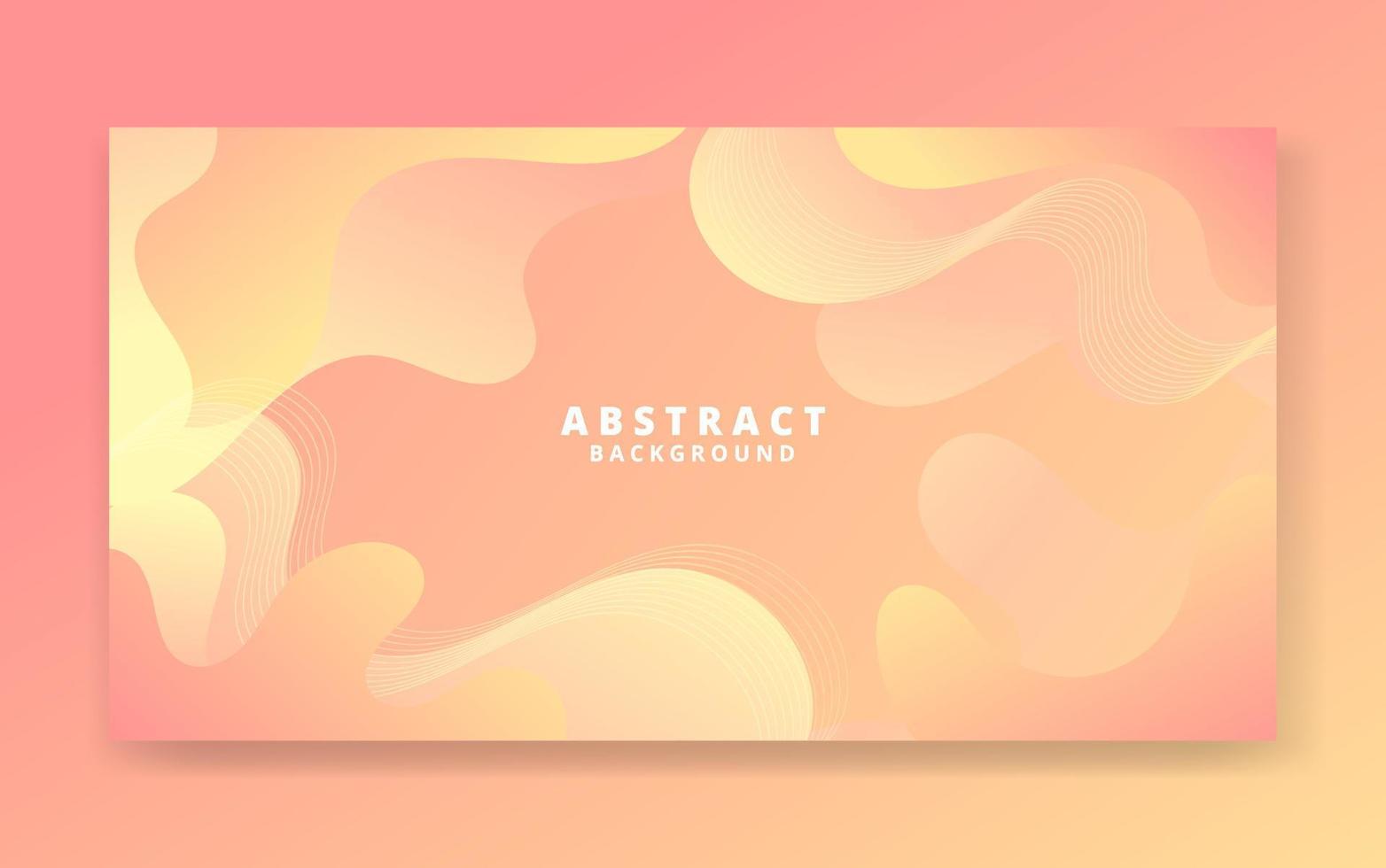 Abstract Orange Fluid Wave Background vector