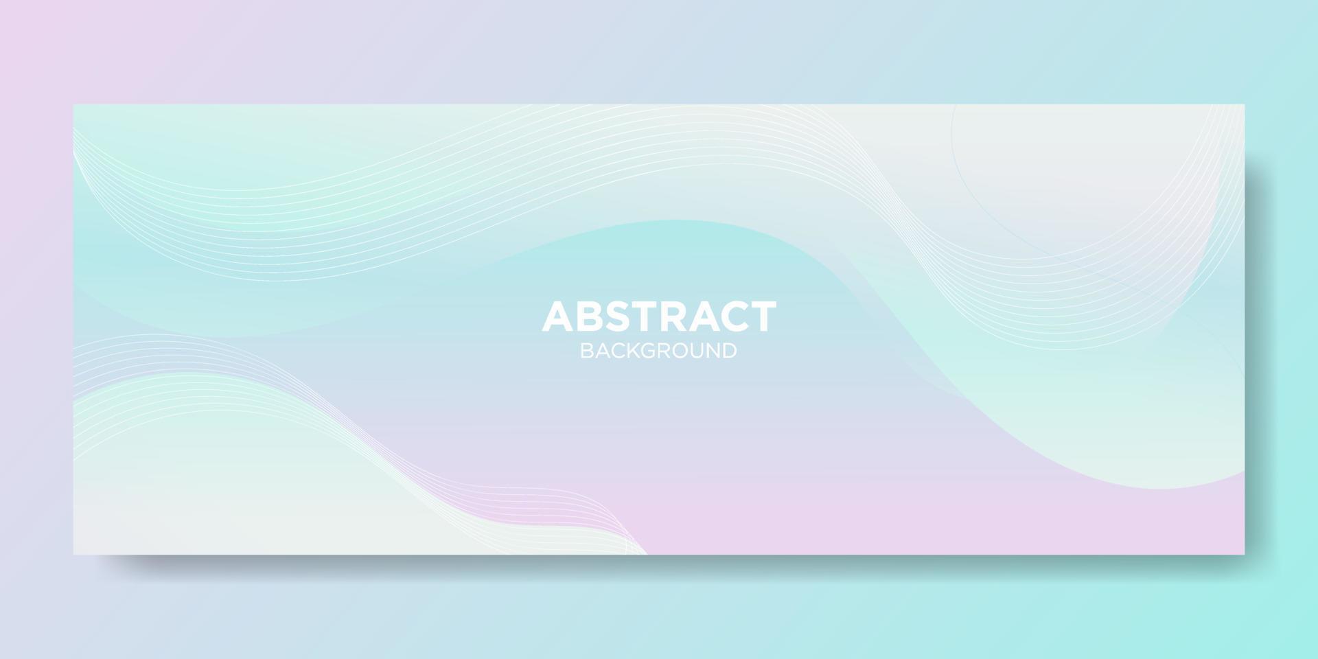 Abstract  Fluid Wave Banner Template vector