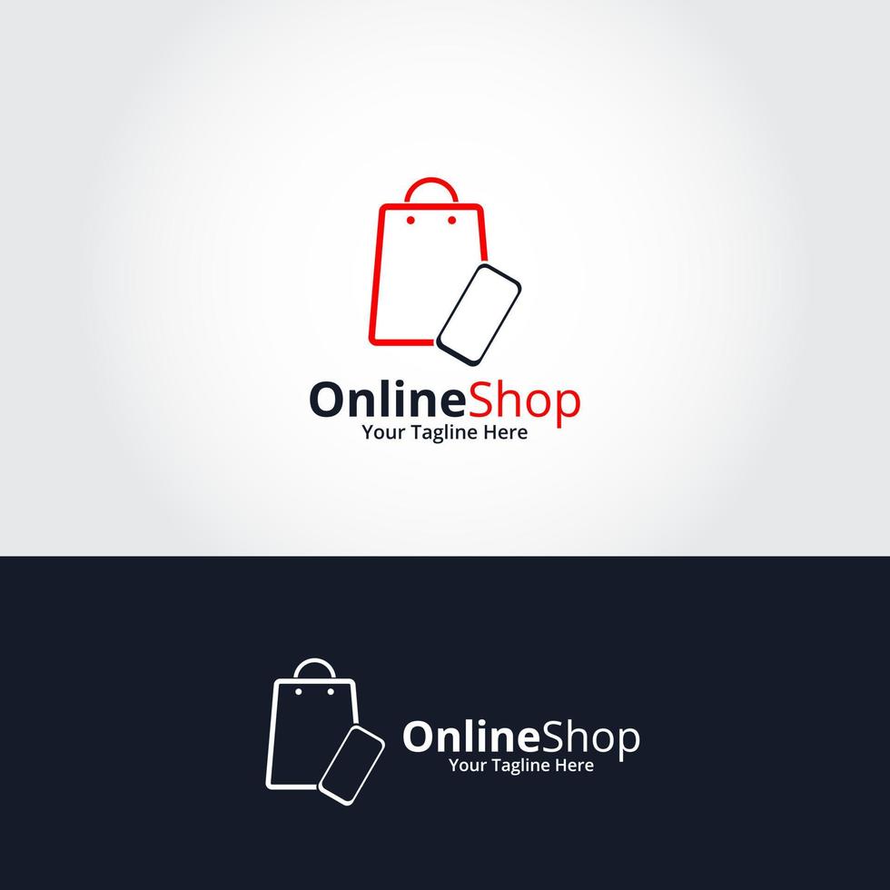 Online Shop Logo designs Template. Illustration vector graphic. Perfect for Ecommerce,sale, store web element, Company emblem.