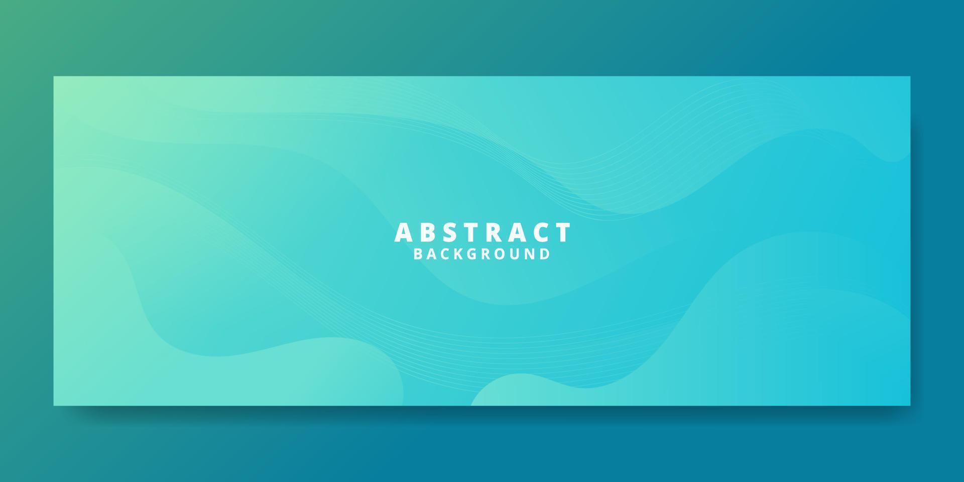 Abstract Blue Fluid Wave Banner Template vector