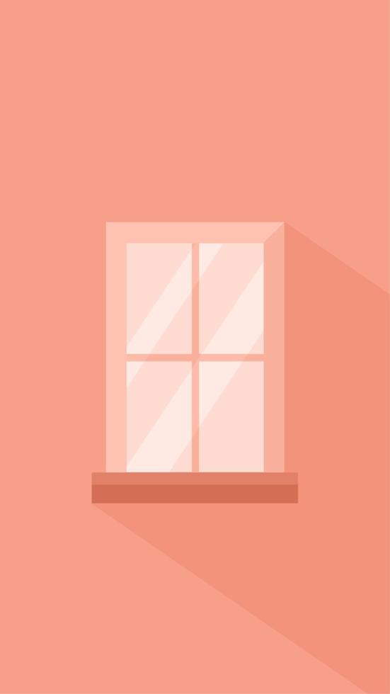 fondo de ventana rosa simple con luz solar brillante adecuado para papel tapiz de teléfono celular y otras plantillas de diseño vector