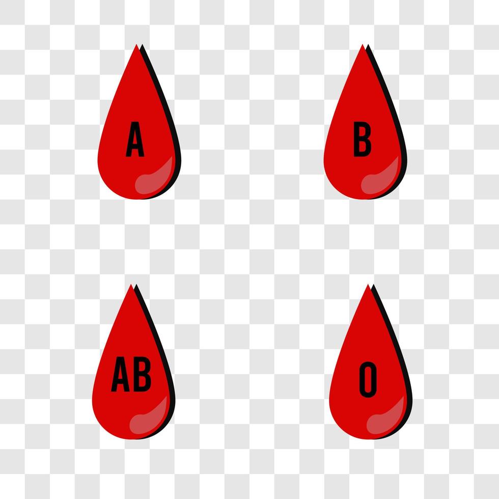 Blood drop icon vector logo template flat style, vector illustration.