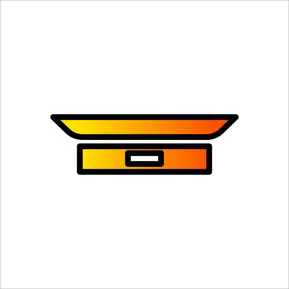 weight scale vector illustration. good for food or restaurant industry.