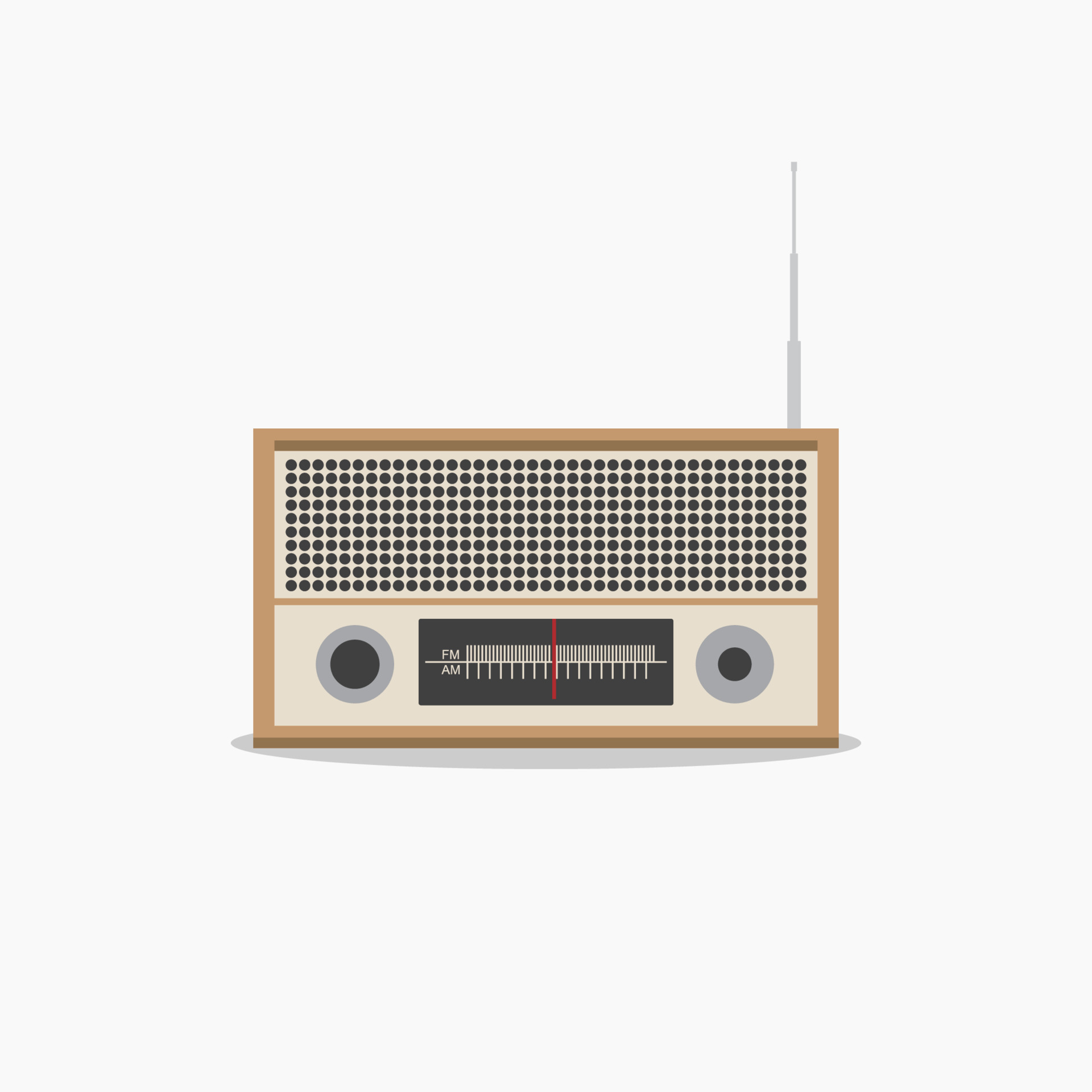 old radio vector illustration. vintage radio. retro radio. the symbol for  electronic, sound and music player 7719717 Vector Art at Vecteezy