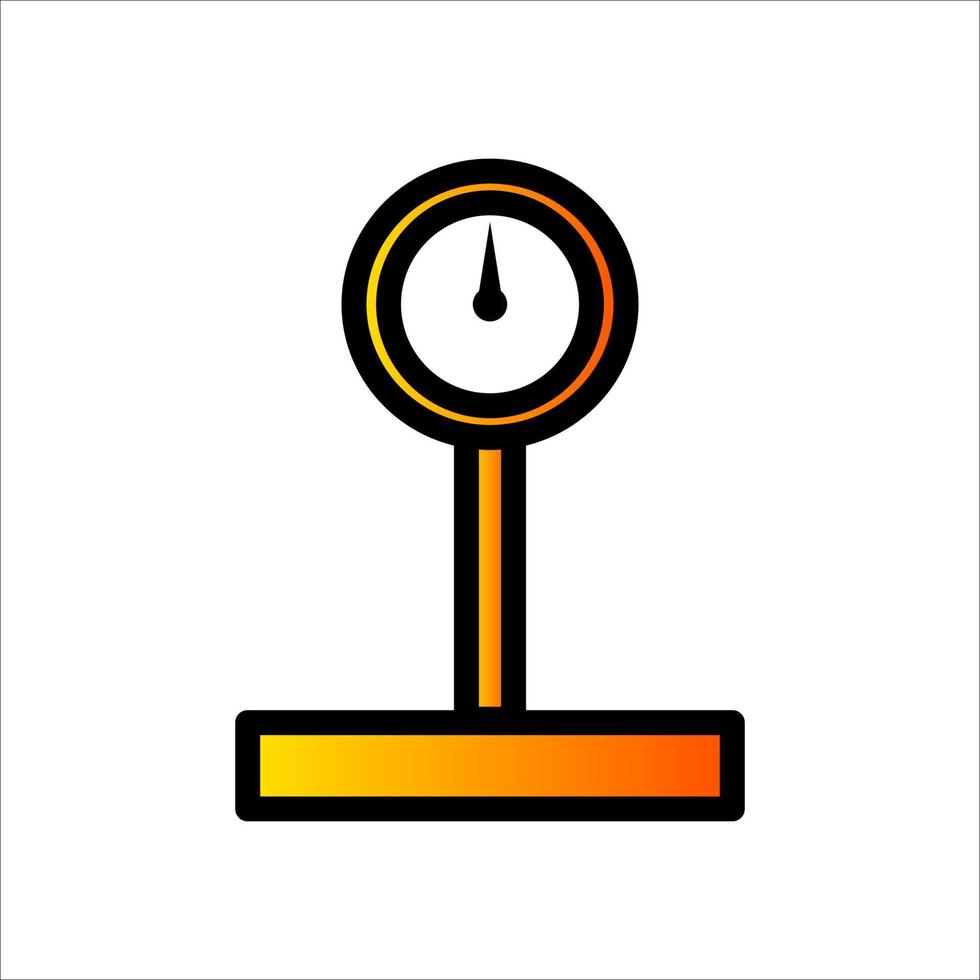floor weight scale measurement vector illustration. good for industry.