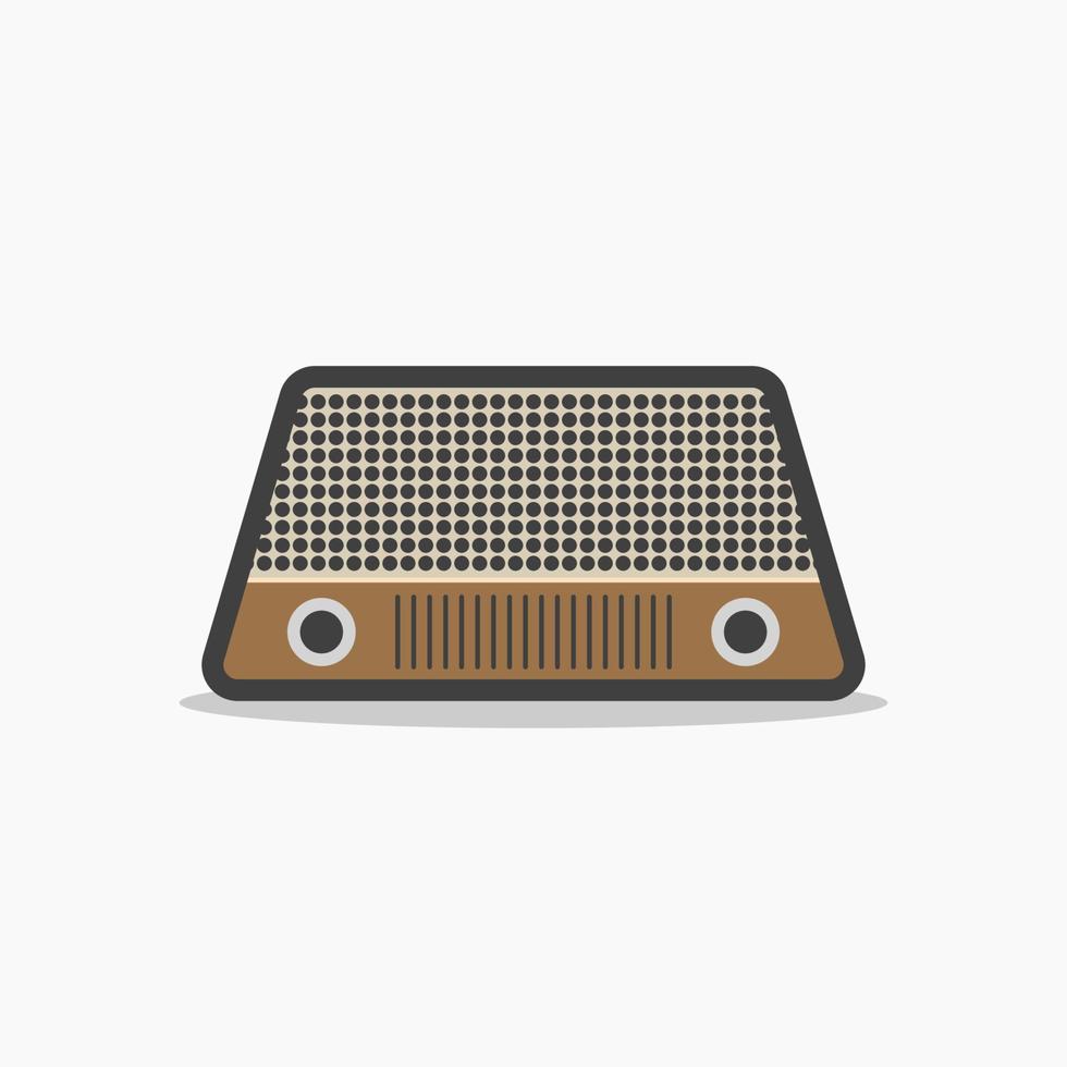 old radio vector illustration. vintage radio. retro radio. the symbol for electronic, sound and music player