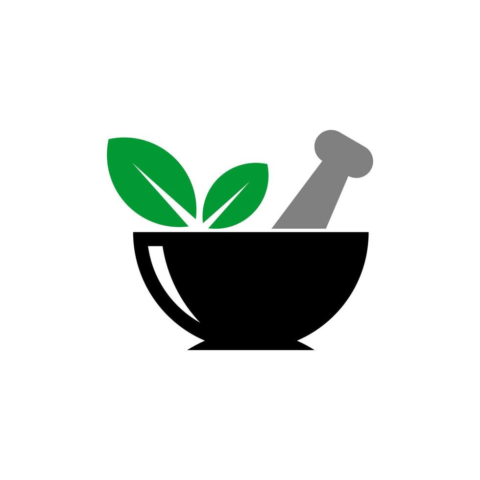 Pharmacy Icon. Mortar and Pestle illustration. Pharmacy simple sign. Health or medical vector. vector