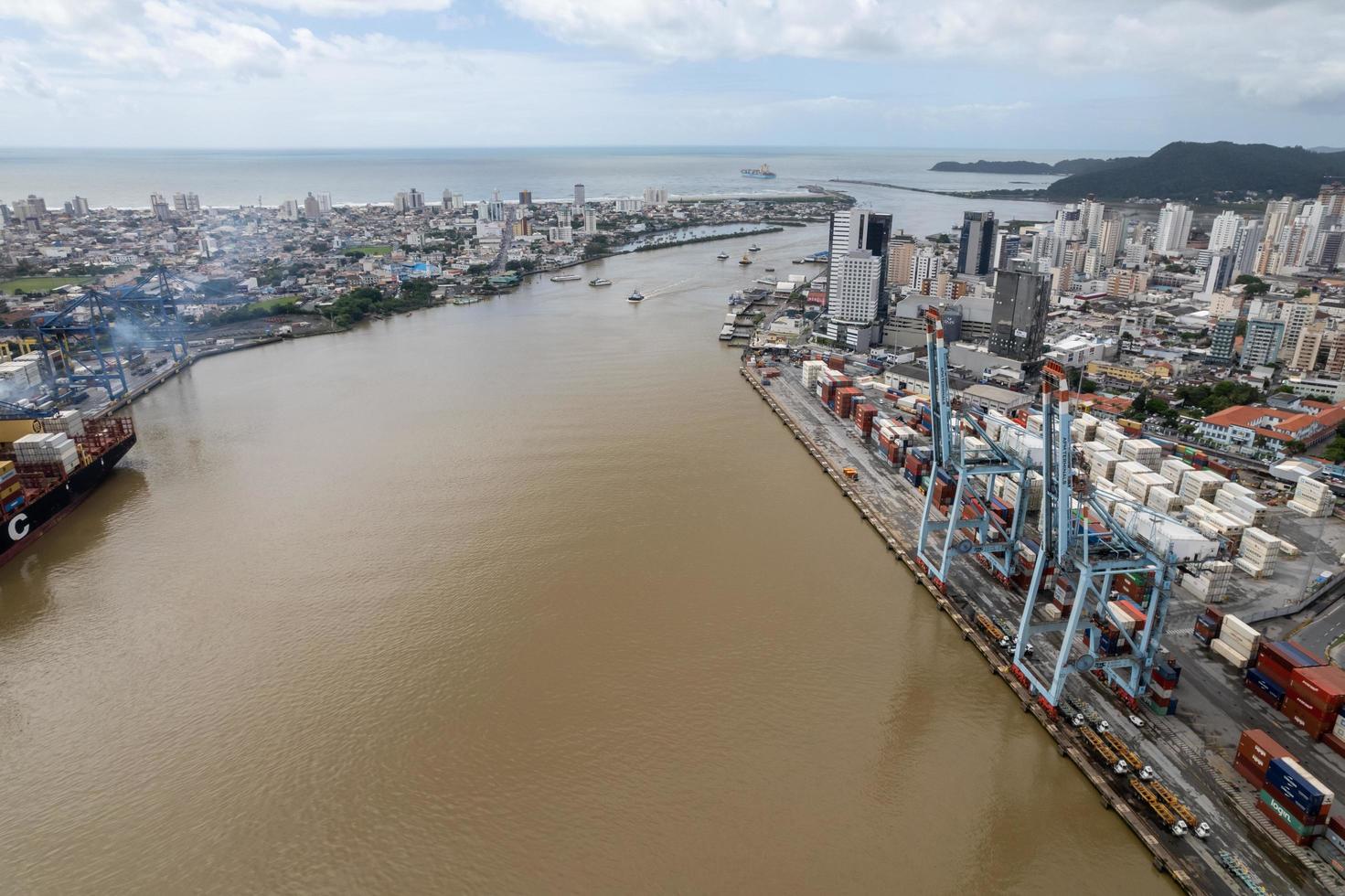 Brazil MAR 2022 - Aerial view of APM Terminals photo