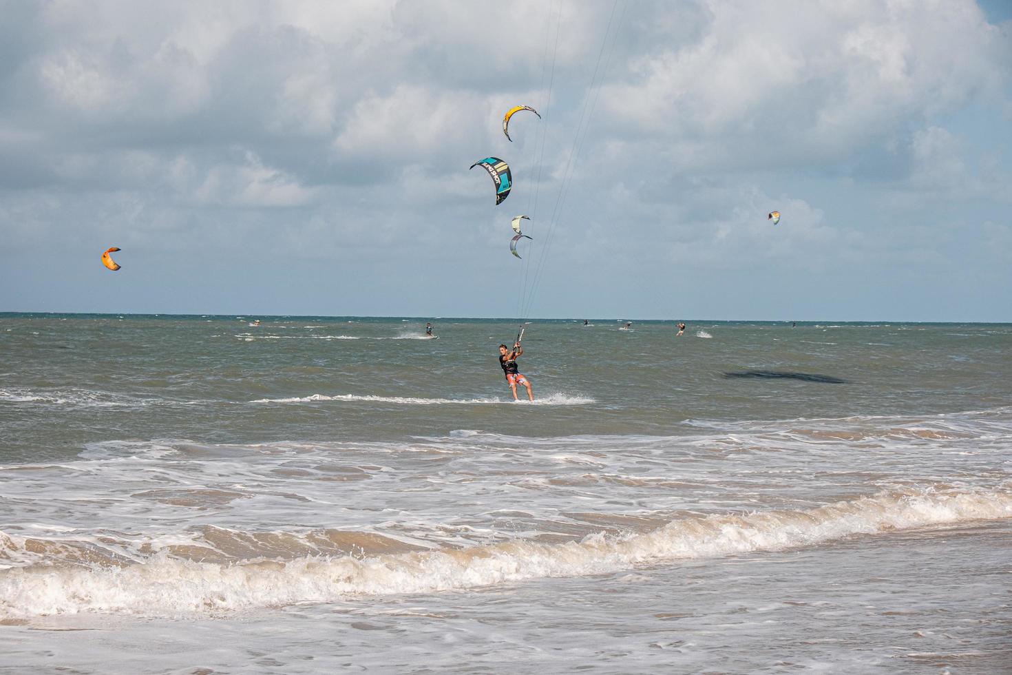 Cumbuco, Brazil SEP 2019 - Sunny day in Cumbuco beach, famous place near Fortaleza, Ceara, Brazil. photo