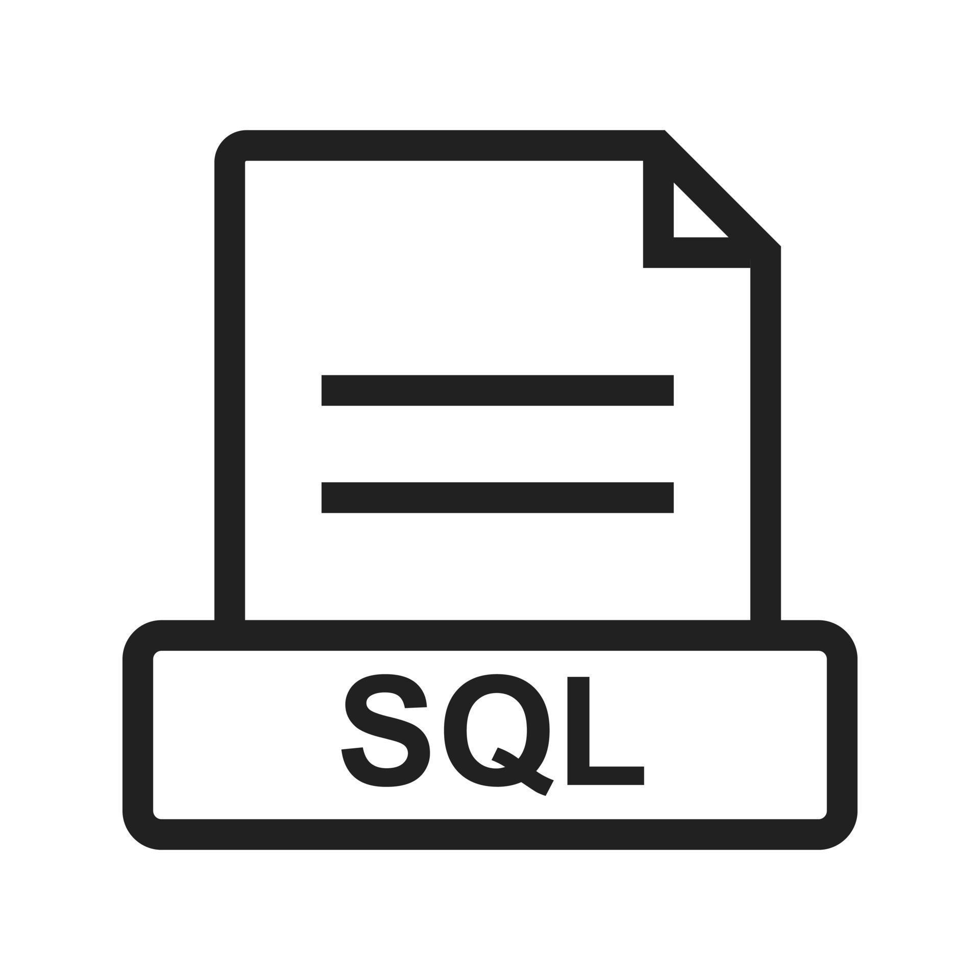 icono de línea sql 7720219 Vector en Vecteezy