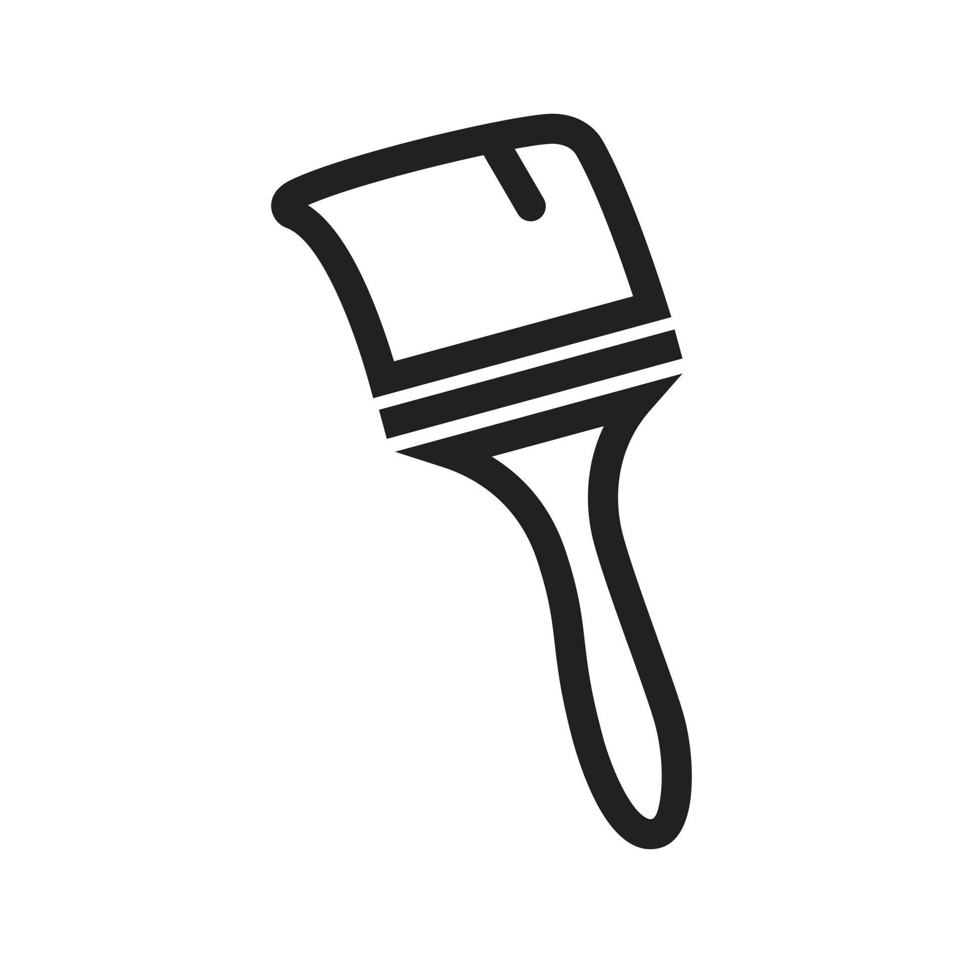 Thick Paint Brush Line Icon 7720224 Vector Art at Vecteezy