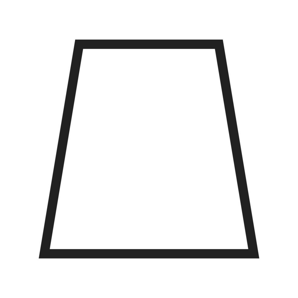 Trapezium Line Icon vector