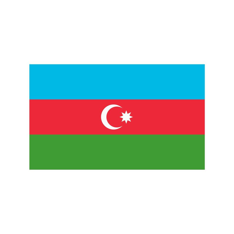 Azerbaijan Flat Multicolor Icon vector