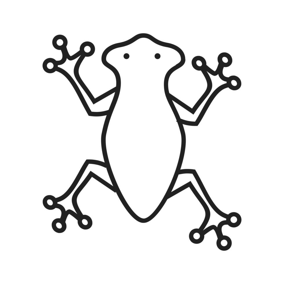 Frog Line Icon vector