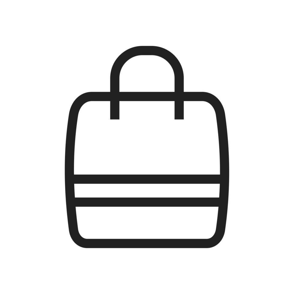 Handbag Line Icon vector