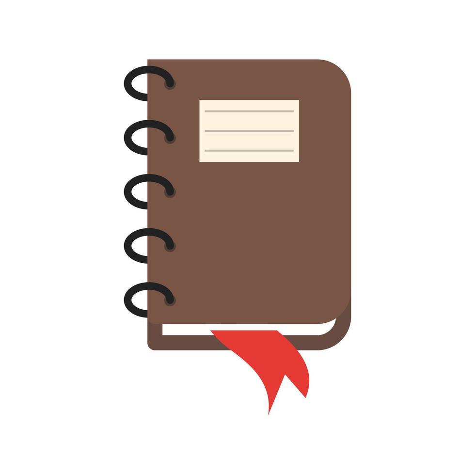 Notebook Flat Multicolor Icon vector