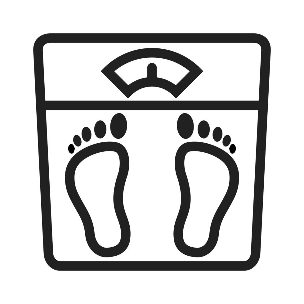 Weighing Machine Line Icon vector