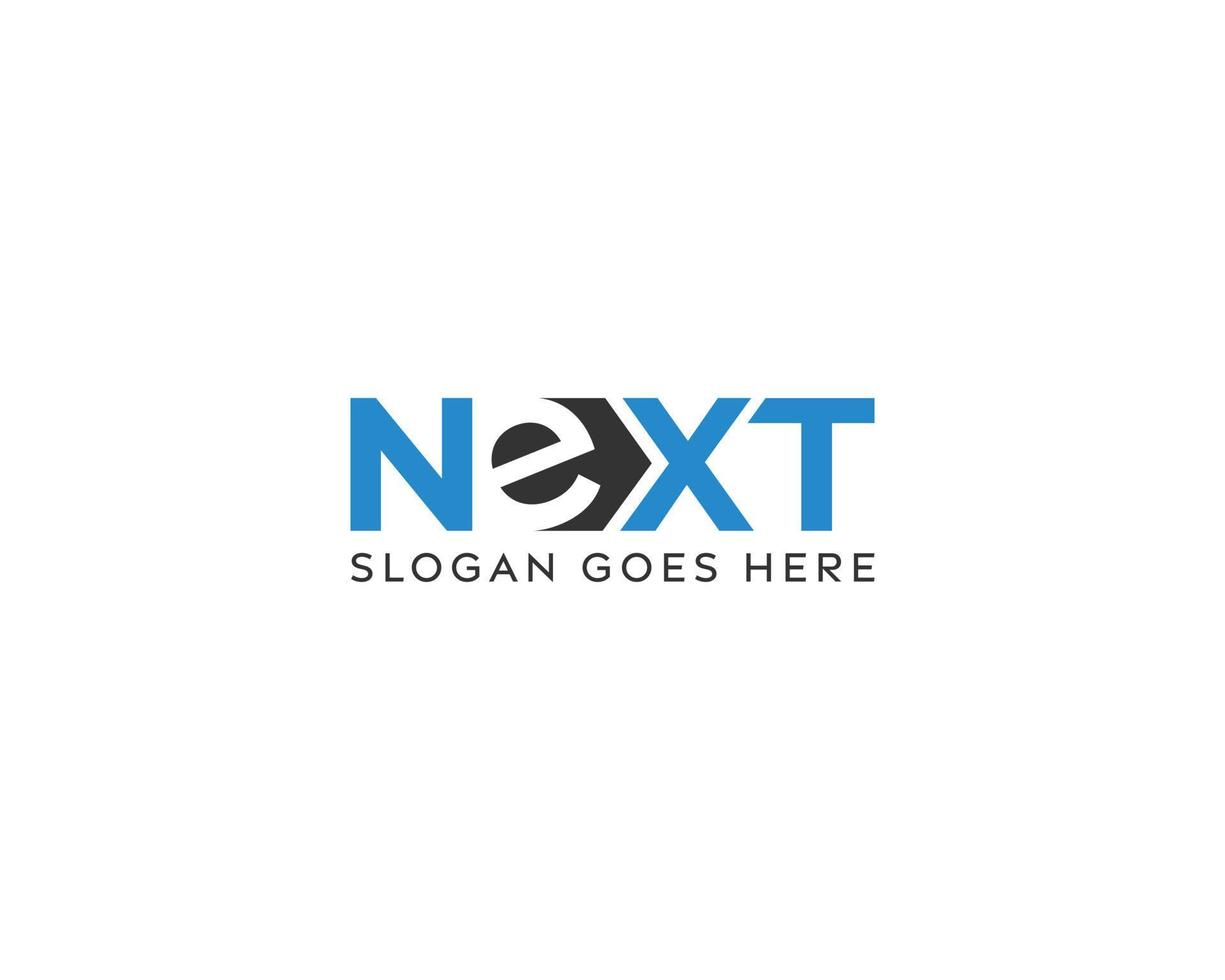 Next logo design, next vector logo design