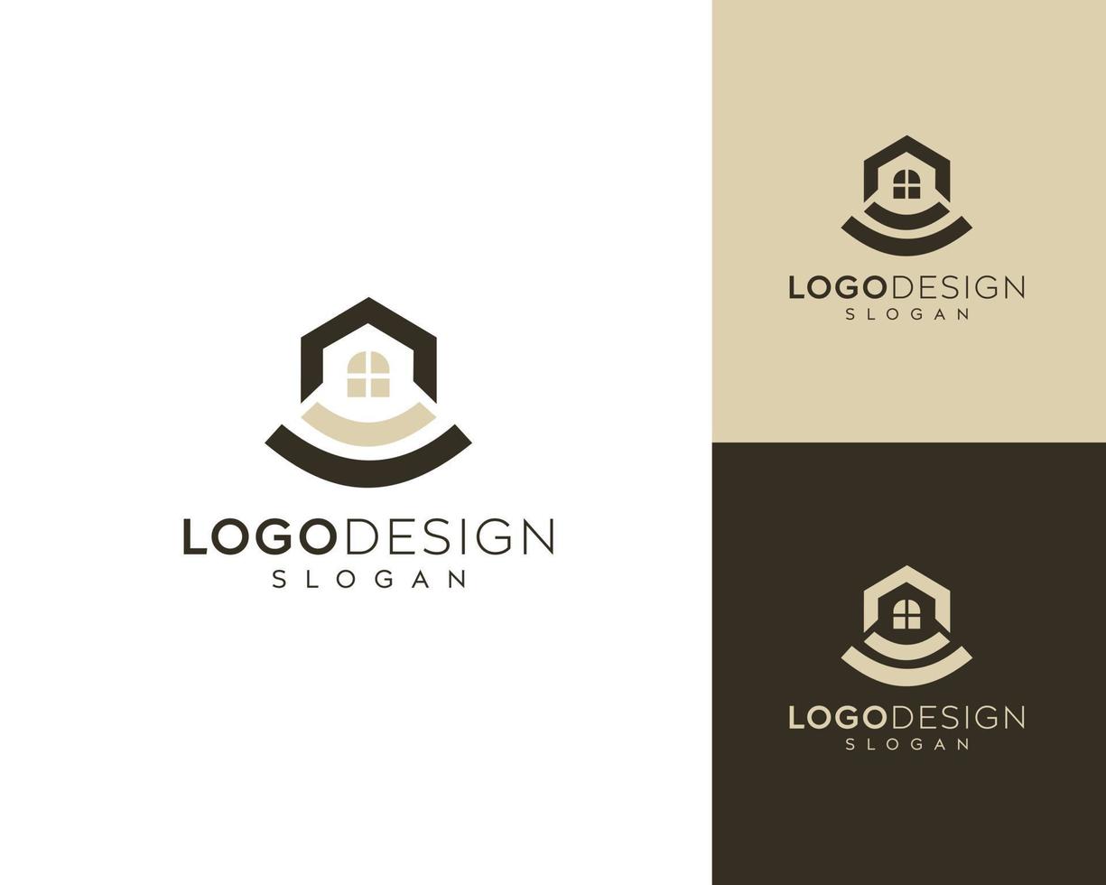 Abstract home icon, house icon vector logo design