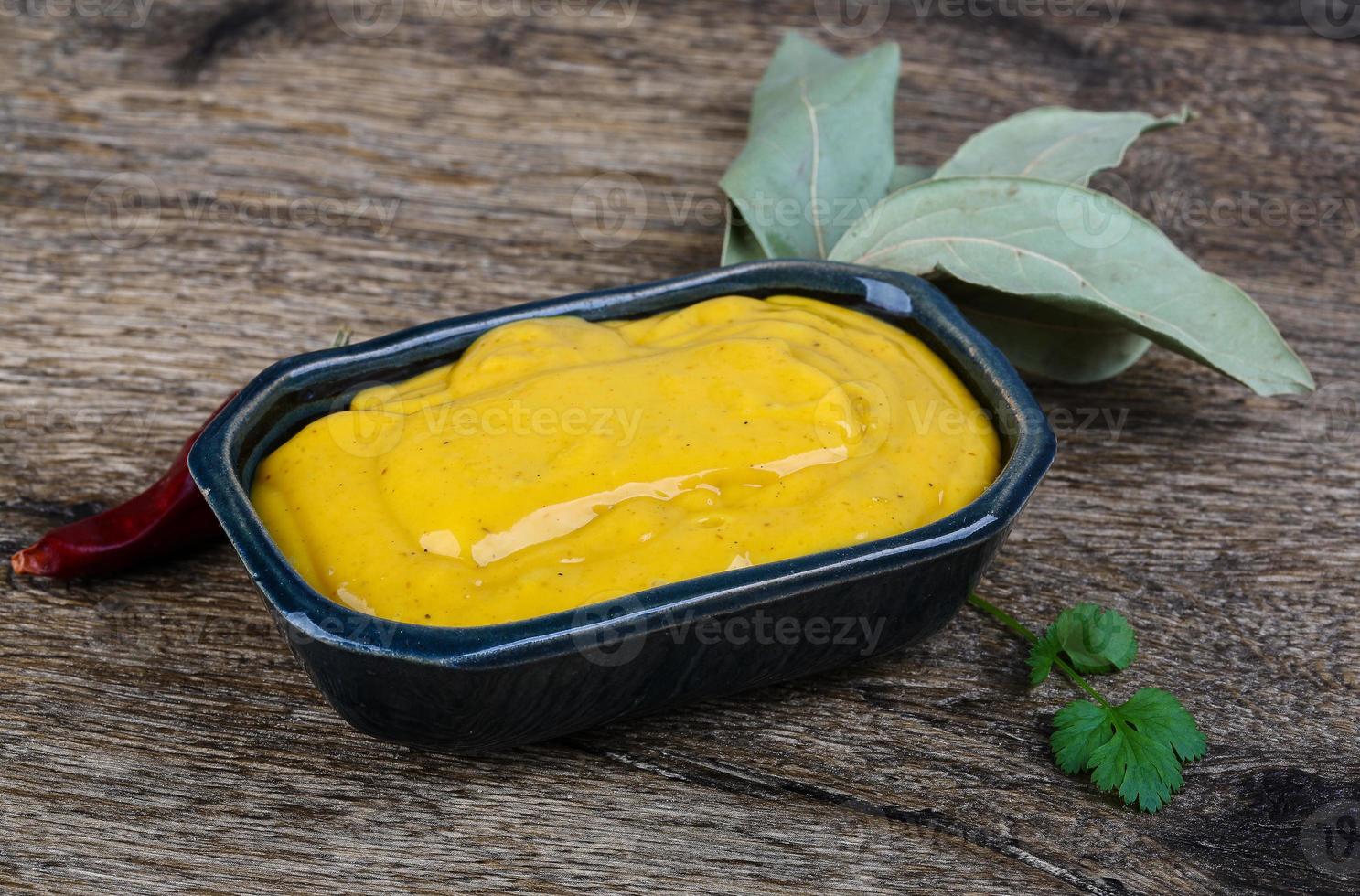 Curry sauce in dish photo