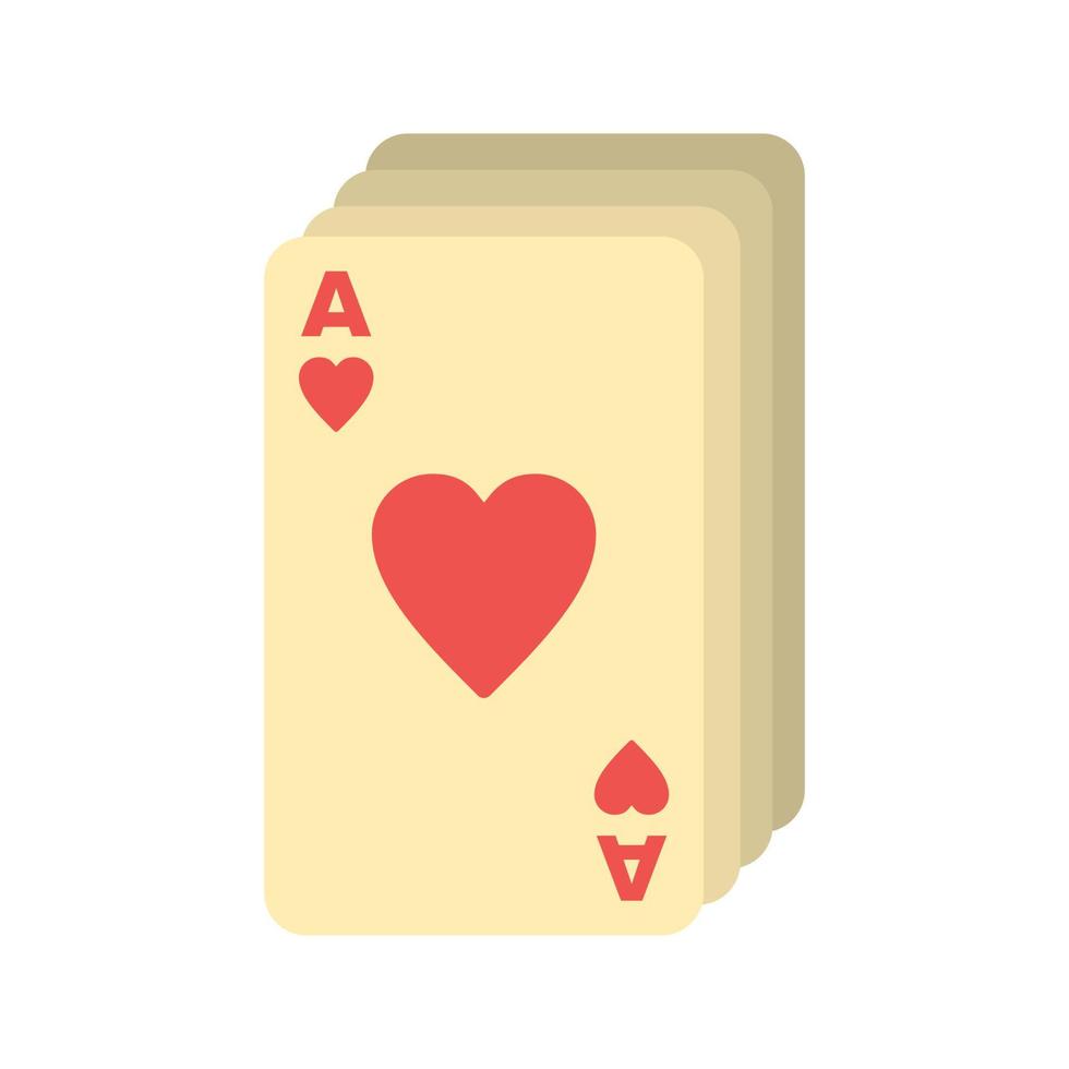 baraja de cartas plana icono multicolor vector