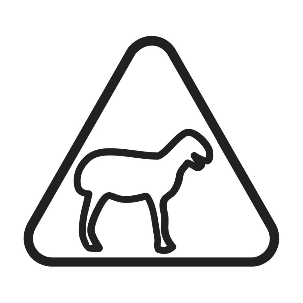 Animal sign I Line Icon vector