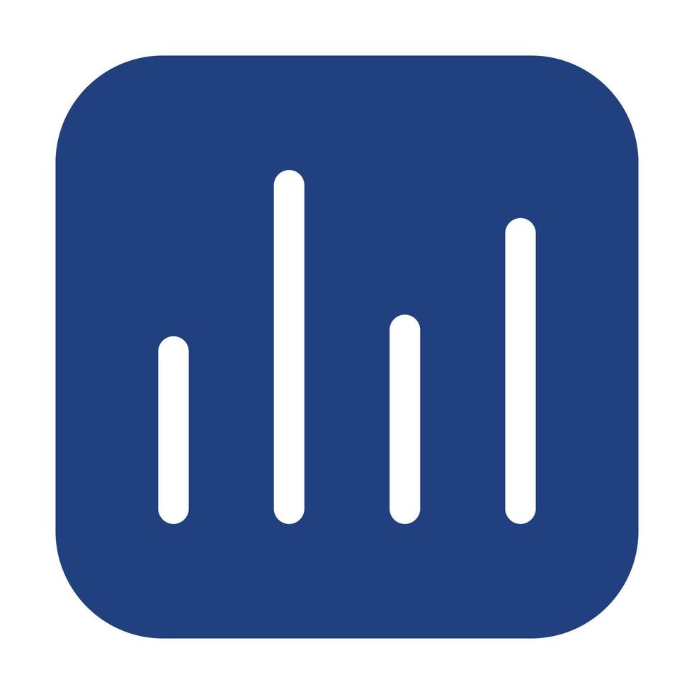 Graph Glyph Two Color Icon vector