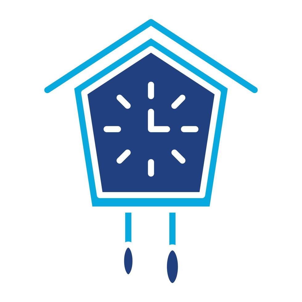 Cuckoo Glyph Two Color Icon vector