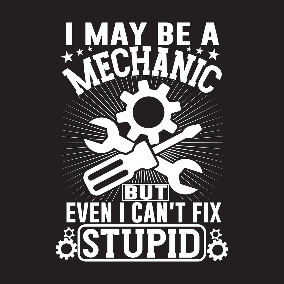 Mechanical T shirt design with custom vector