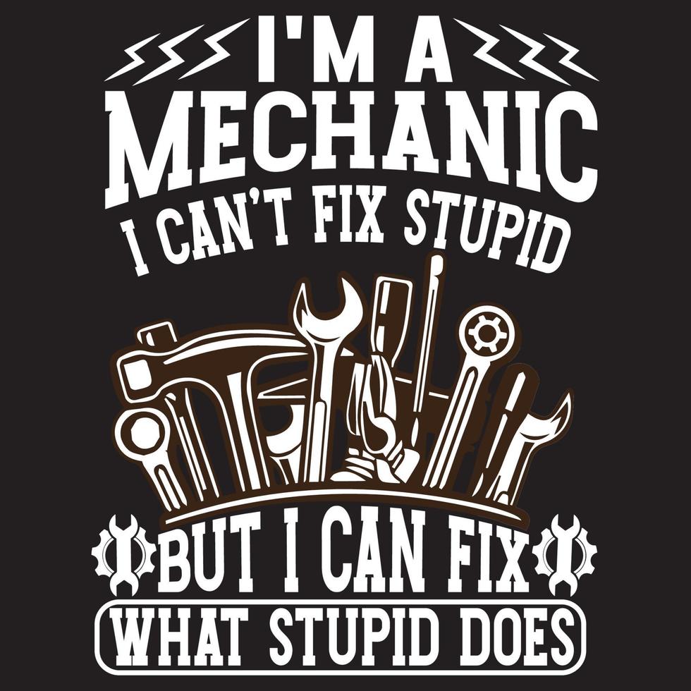 Mechanical T shirt design with custom vector 7721317 Vector Art at Vecteezy