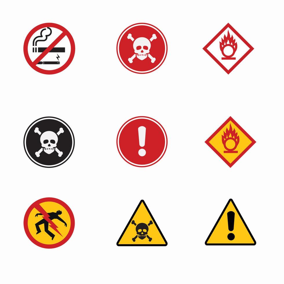 Danger sign in vector